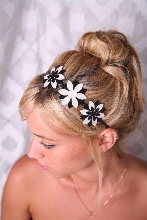 black and white headbands